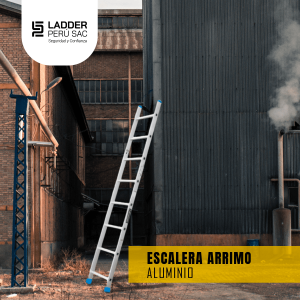 Escalera de arrimo en aluminio - ALUMINA S.A